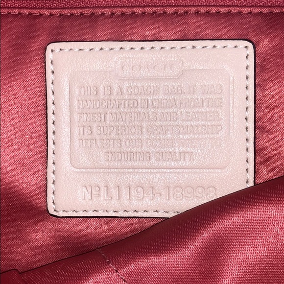 COACH Light Tan Leather Tote Bag - Picture 6 of 10